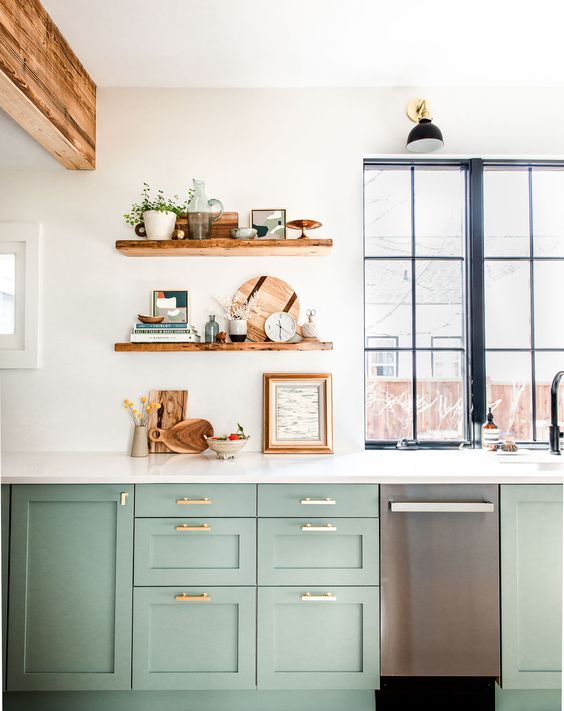 https://www.digsdigs.com/photos/2021/02/02-a-beautiful-sage-green-kitchen-with-white-stone-countertops-open-shelves-rich-stained-touches-and-gold-handles-is-very-chic.jpg