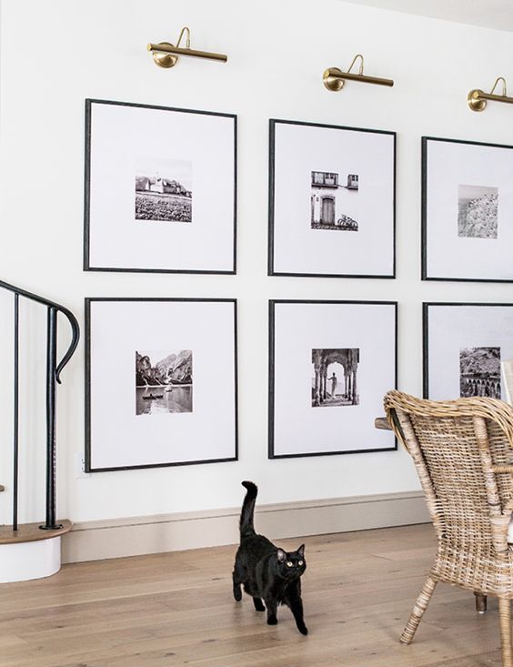 Stunning Black and White Gallery Wall
