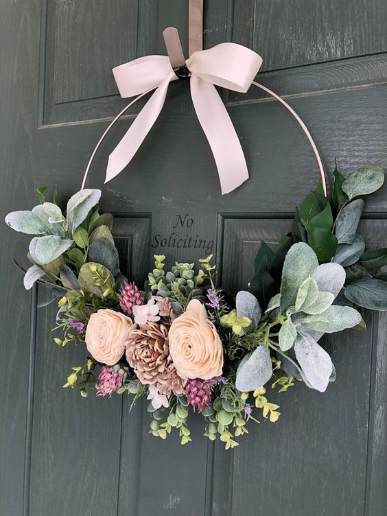 52 Gorgeous Spring Wreaths And Their Alternatives - DigsDigs