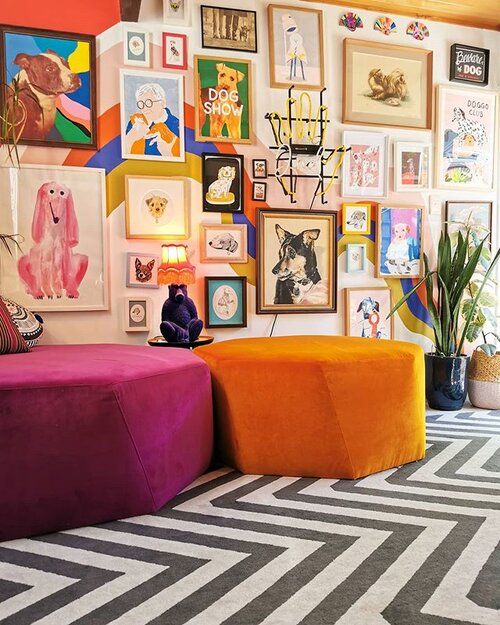 41 Cheerful And Colorful Gallery Walls That Wow - DigsDigs