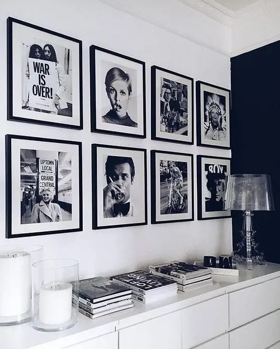 102 Cool Grid Gallery Walls That Catch An Eye - DigsDigs