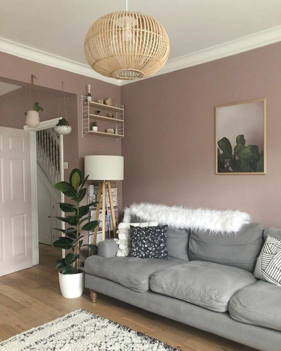 https://www.digsdigs.com/photos/2021/03/a-stylish-mauve-living-room-with-a-grey-sofa-a-shelf-and-a-floor-lamp-some-plants-and-a-wooden-pendant-lamp.jpg