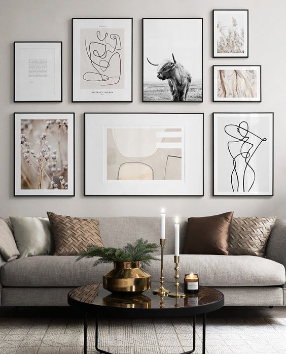 70 Free Form Gallery Wall Ideas That Inspire - DigsDigs