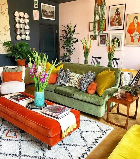 40 One-Of-A-Kind Maximalist Living Rooms - DigsDigs