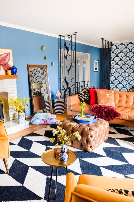 40 One-Of-A-Kind Maximalist Living Rooms - DigsDigs