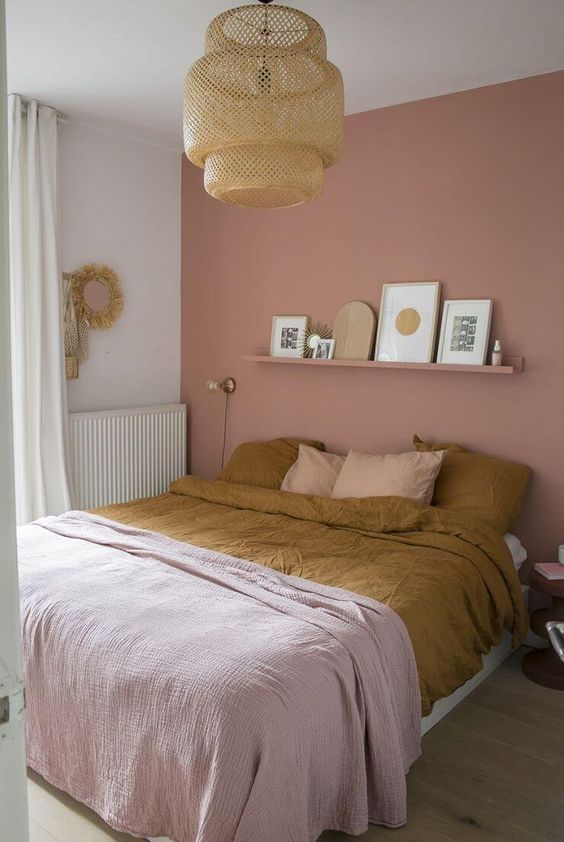 Dusty Pink Accent Wall | vlr.eng.br