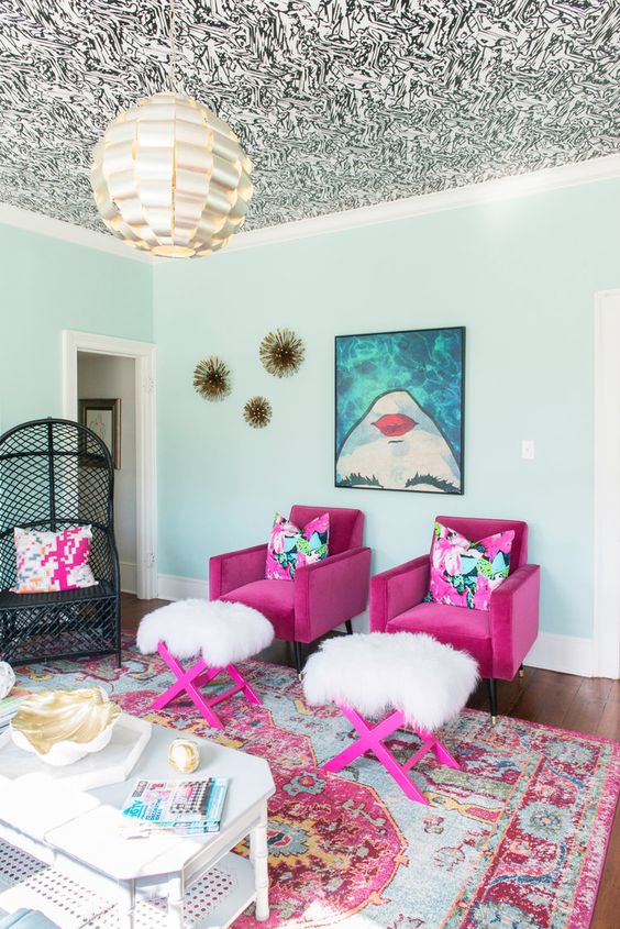 HOME TOUR  Ever consider pink walls for the living room?