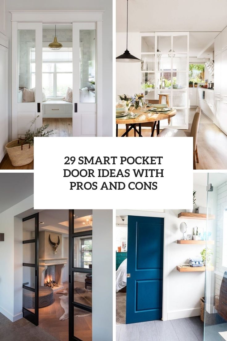 29 Smart Pocket Door Ideas With Pros And Cons - DigsDigs