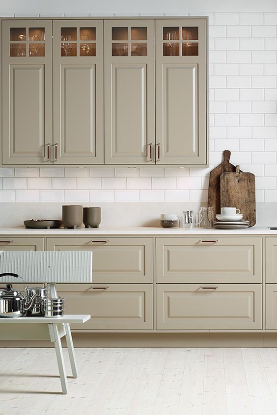 Taupe and Greige and Grey Kitchens… Kitchen Trends 2015 - Petite Haus