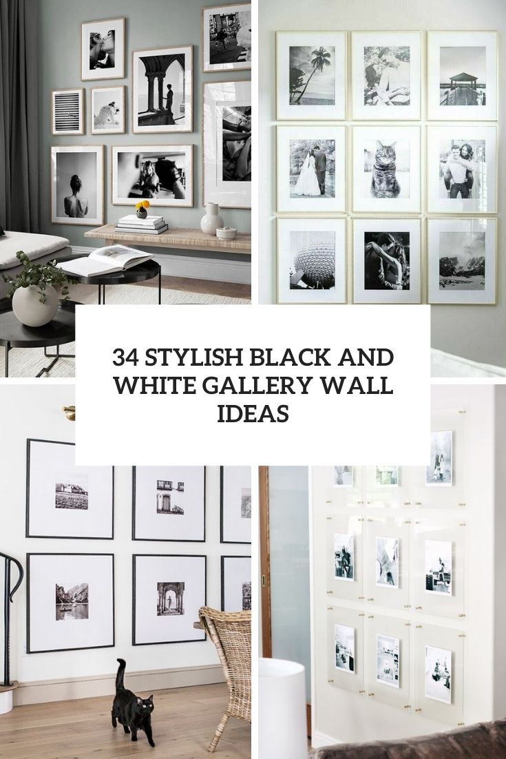 Office Black & White Gallery Wall