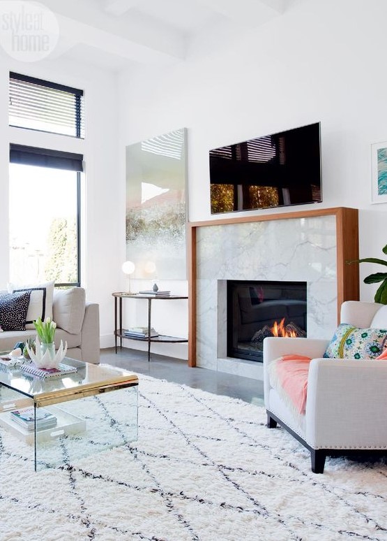 95 Gorgeous And Sophisticated Marble Fireplaces - DigsDigs