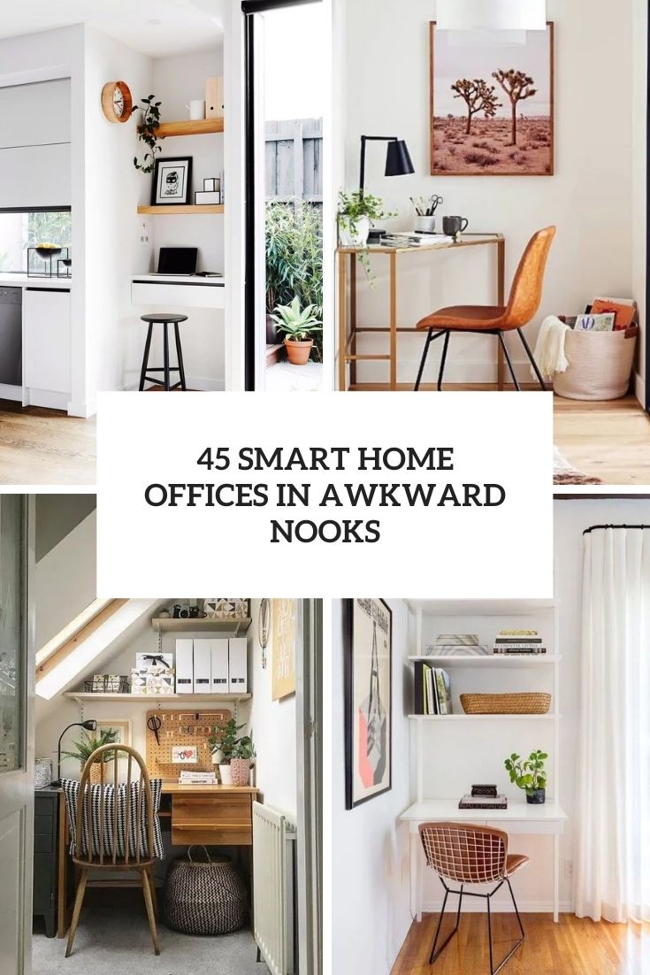 45 Smart Home Offices In Awkward Nooks - DigsDigs