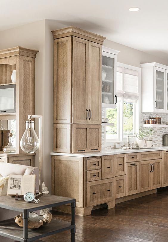 41 Cozy Stained Cabinet Ideas For Your Kitchen - DigsDigs