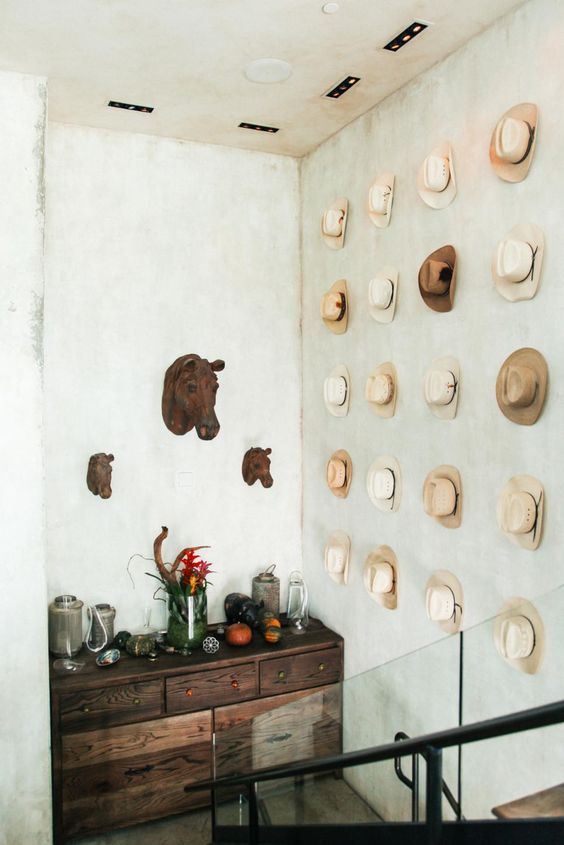 32 Stylish Ways To Display Your Hats - DigsDigs