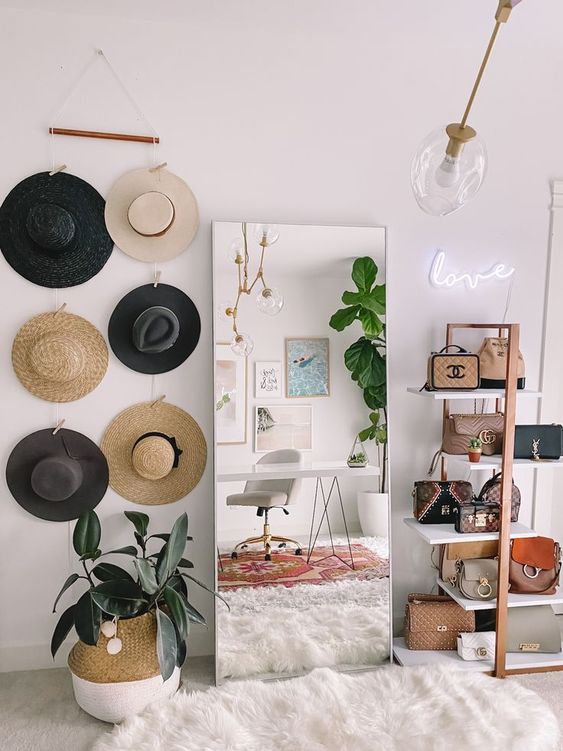 32 Stylish Ways To Display Your Hats - DigsDigs