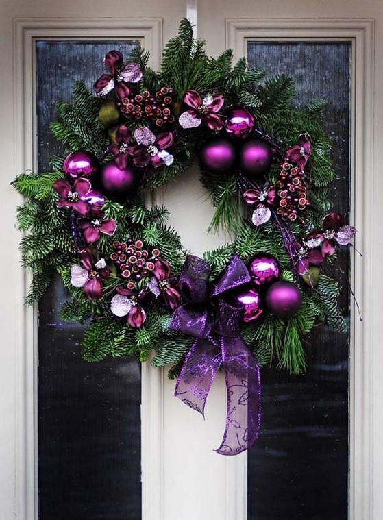 Purple Christmas Decorating with Ultra Violet, Following the Year Color  Trends