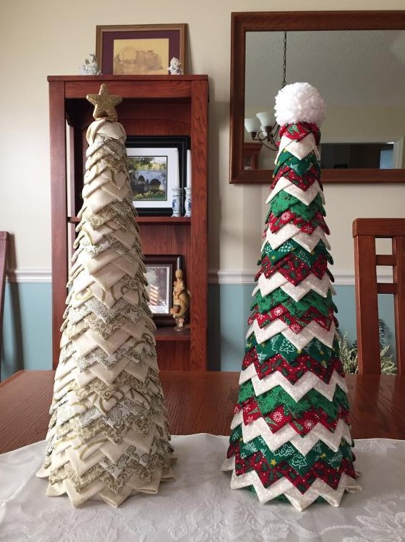 42 Cool And Easy To Make Cone Christmas Trees - DigsDigs