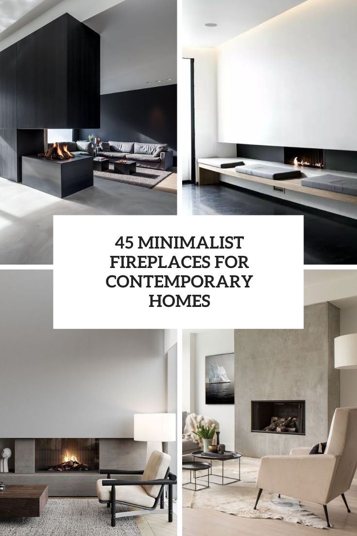 45 Minimalist Fireplaces For Contemporary Homes - DigsDigs