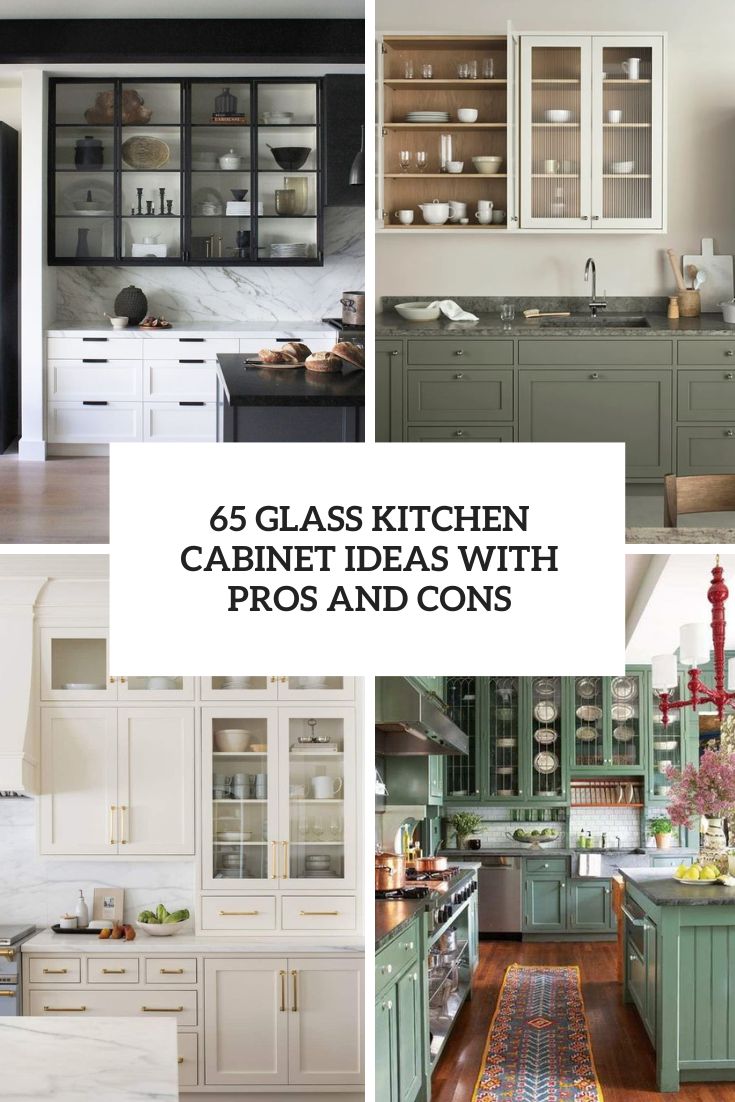 65 Glass Kitchen Cabinet Ideas With Pros And Cons - DigsDigs