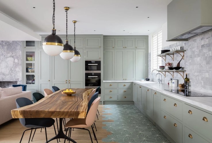 50 Stylish And Welcoming Sage Green Kitchens - DigsDigs