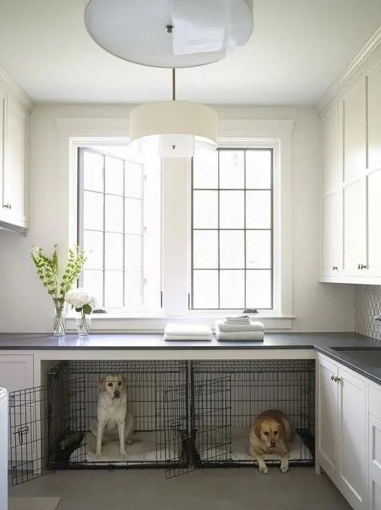 Kitchen cabinet cheap dog crate