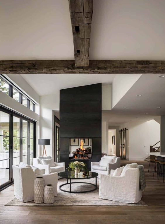 76 Modern Farmhouse Living Room Decor Ideas - DigsDigs