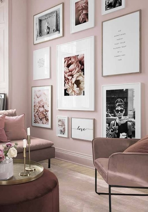 47 Lovely And Inspiring Pink Living Rooms - DigsDigs