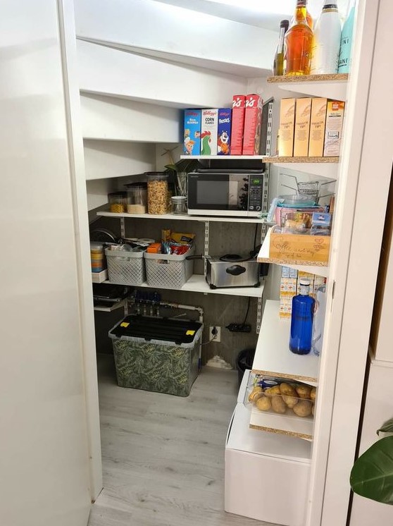 Under Stairs Pantry, Finding Extra Storage