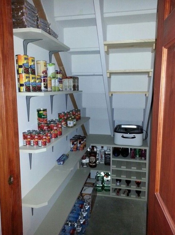 Indiri Wood: Creating Pantry Space. We added a full pantry under the  staircase!