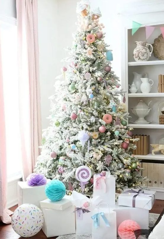 52 Delicate Pastel Christmas Tree Decor Ideas DigsDigs