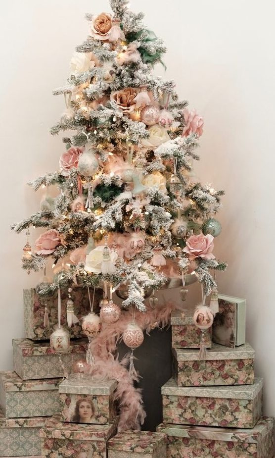 52 Delicate Pastel Christmas Tree Decor Ideas DigsDigs