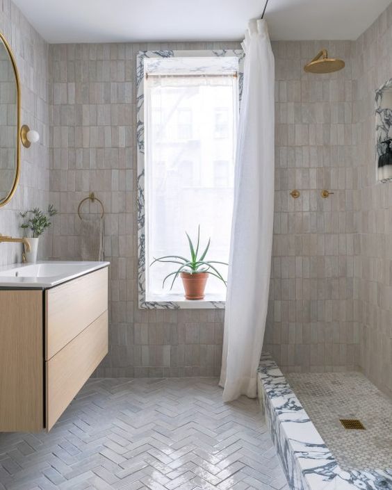 59 Trendy Bathroom Zellige Tile Ideas - DigsDigs