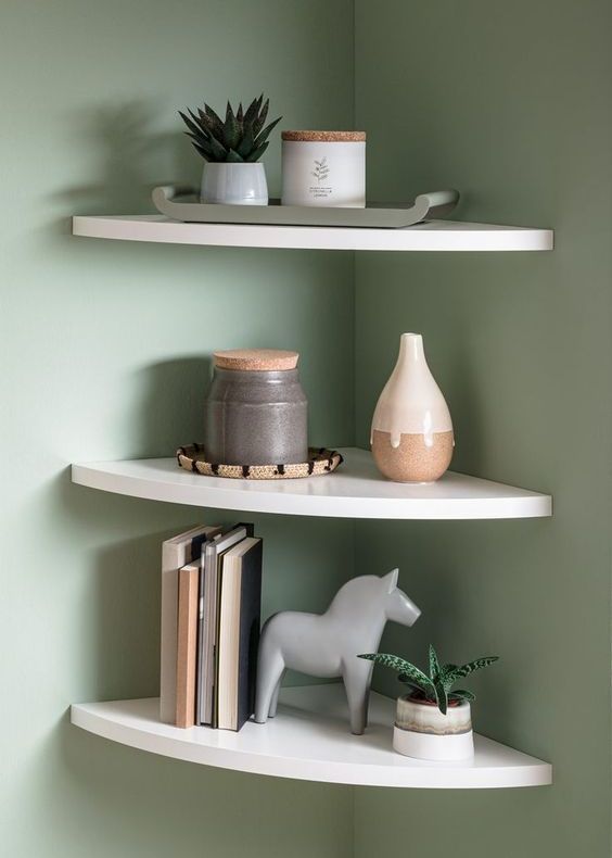 64 Space-Saving Corner Shelves Ideas - DigsDigs