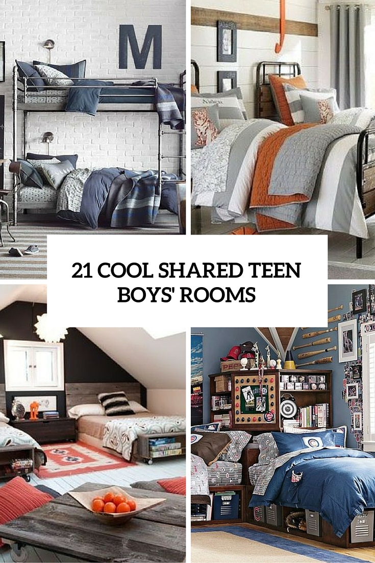 21 Cool Shared Teen Boy Rooms Dcor Ideas DigsDigs