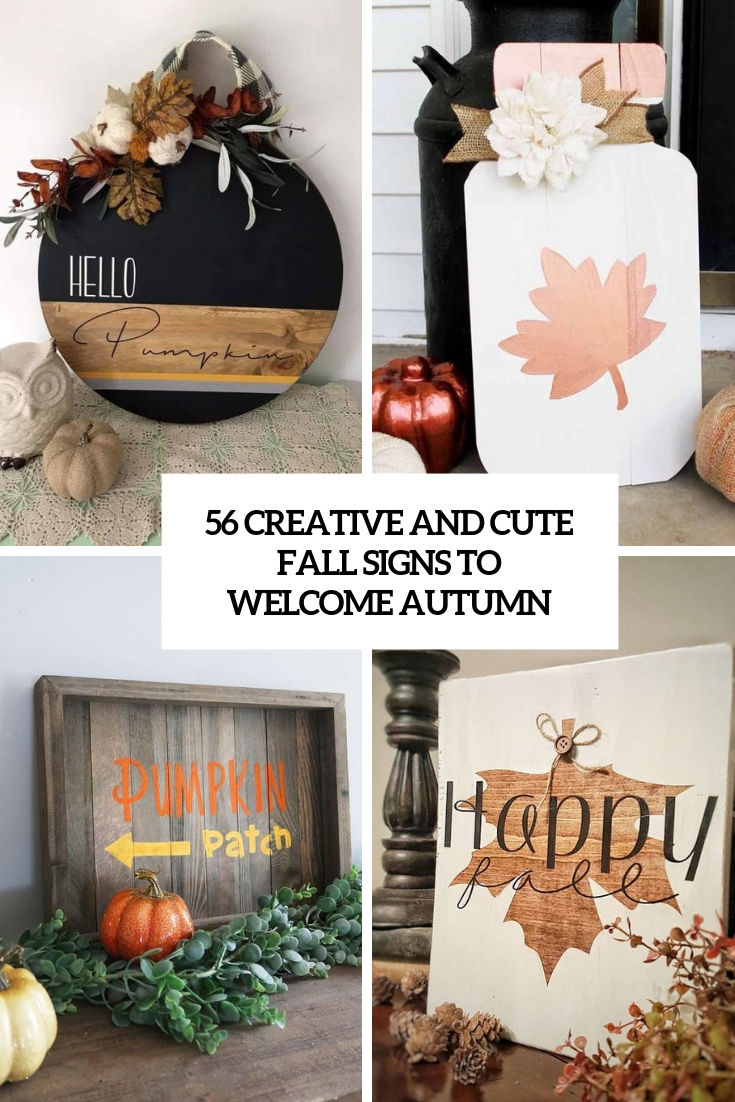 Fall Welcome Signs DIY