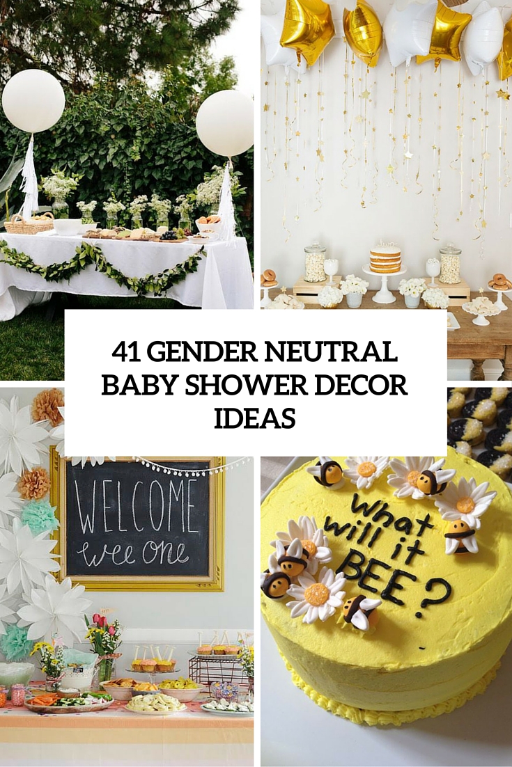 unisex baby shower ideas