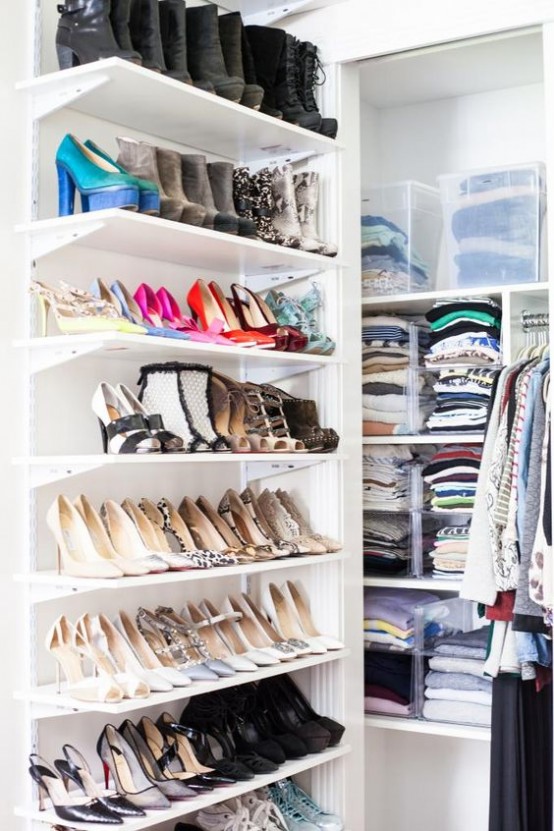 41 Adorably Practical Ideas To Organize Shoes In Your Home - DigsDigs