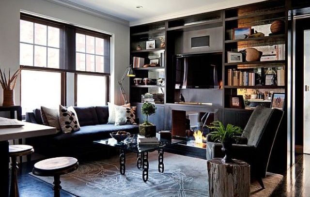 masculine small living room design