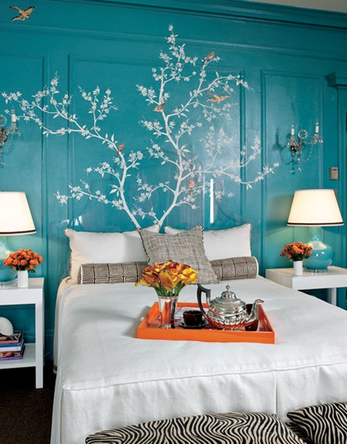 40 Bold Turquoise Bedroom Decor Ideas Digsdigs