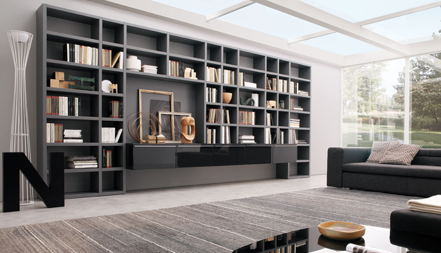 black book shelves living room