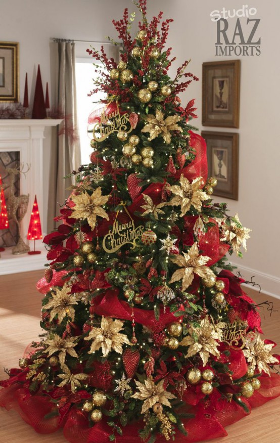 35 Christmas Décor Ideas In Traditional Red And Green - DigsDigs