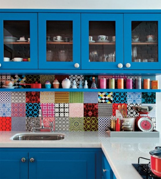 6 Colorful Kitchen Backsplash Ideas
