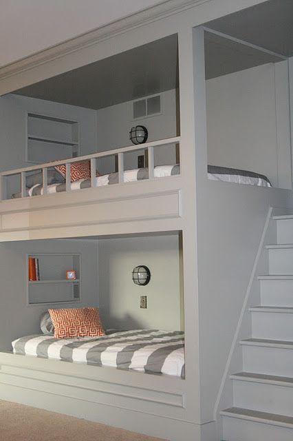 26 Cool And Functional Built-In Bunk Beds For Kids - DigsDigs