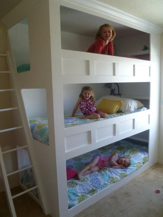 cool triple bunk beds