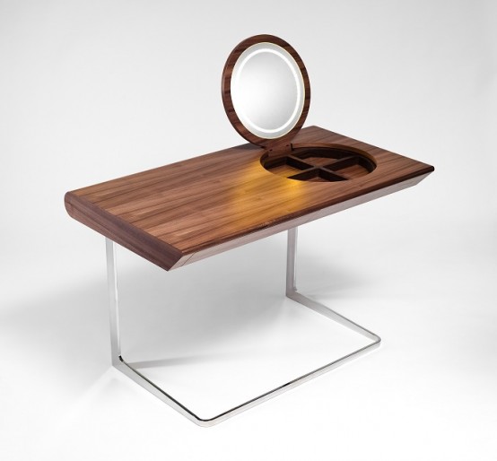 Cool Wooden Dressing Table For A Princess - DigsDigs