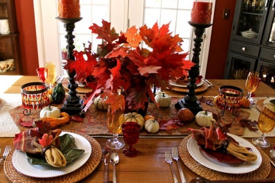 90 Cool Fall Table Settings For Special Occasions And Not Only - DigsDigs