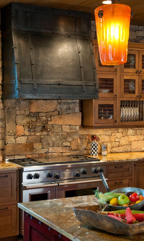 14+ Spectacular Stone And Rock Kitchen Backsplashes That Wow  Rustic  kitchen design, Rustic kitchen backsplash, Stone backsplash kitchen