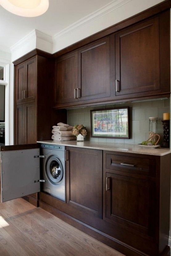 31 Creative Ways To Hide A Washing Machine In Your Home - DigsDigs