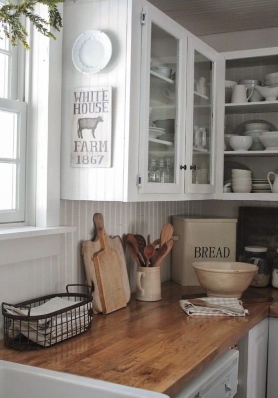 15 Easy Tips For Creating A Farmhouse Kitchen - DigsDigs