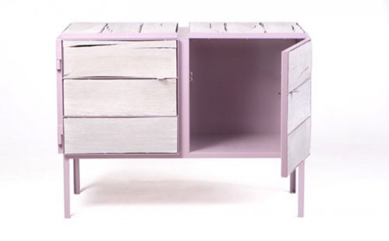 Eco Friendly Lavender Dresser Of Newspaper Wood Digsdigs